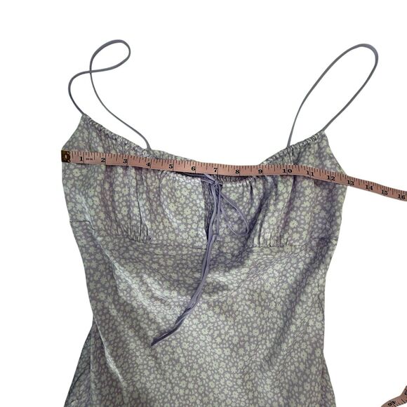 NEW Victoria’s Secret Satin Floral Bustier Corset Slip Dress Size XS Lavender - Picture 10 of 11